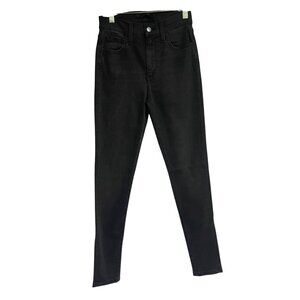 Joes Jeans Womens High Rise Skinny Ankle Jeans Size 24 Black Stretch Denim